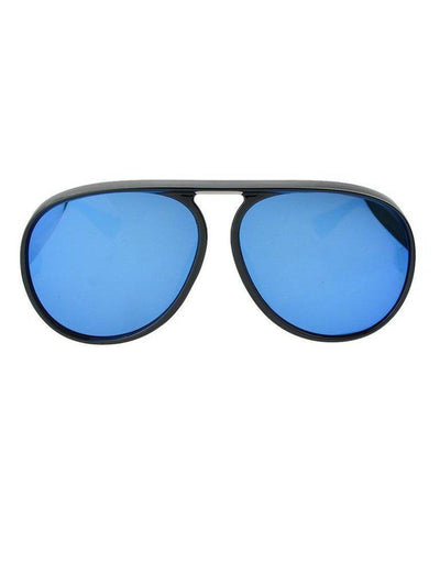 BLue Large Frame Thick Side Sunglasses-accessories-Des Mess