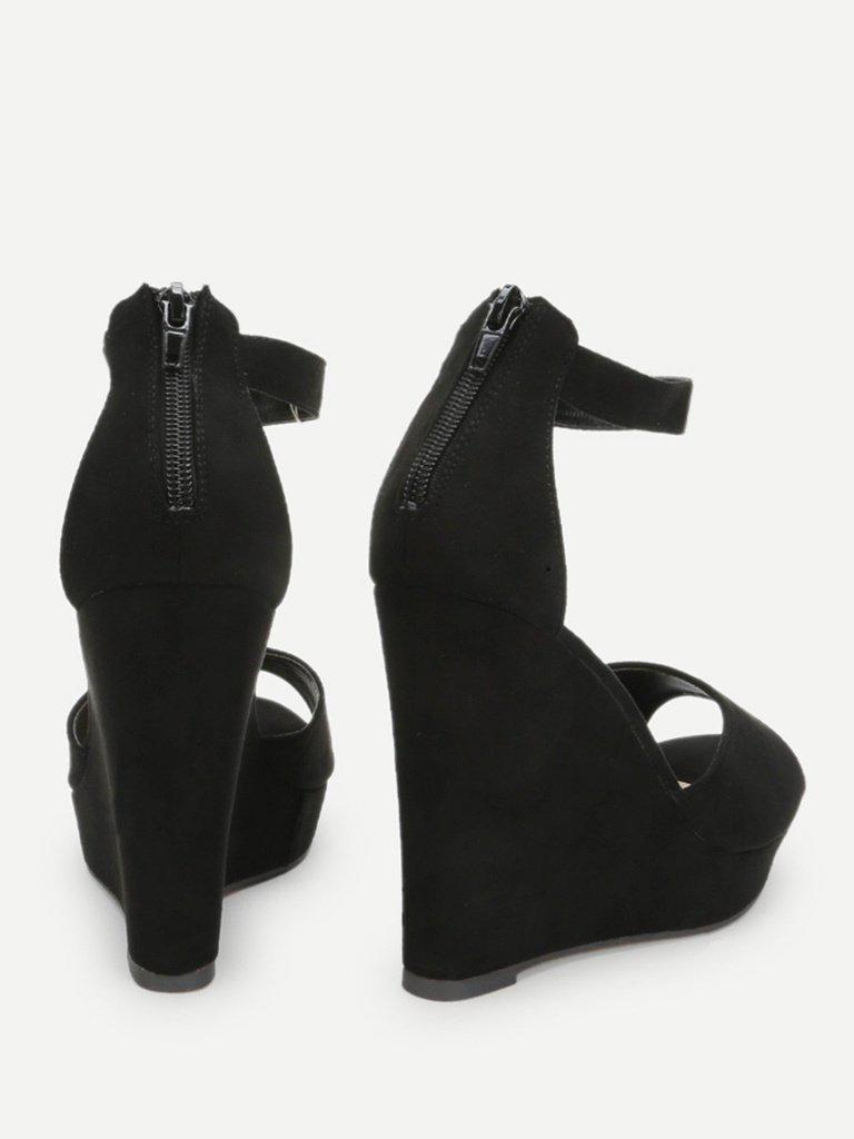 Two Part Wedge Sandals-shoes-Des Mess