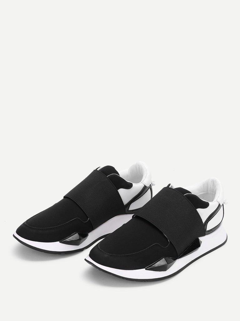 Two Tone Slip On Sneakers-shoes-Des Mess