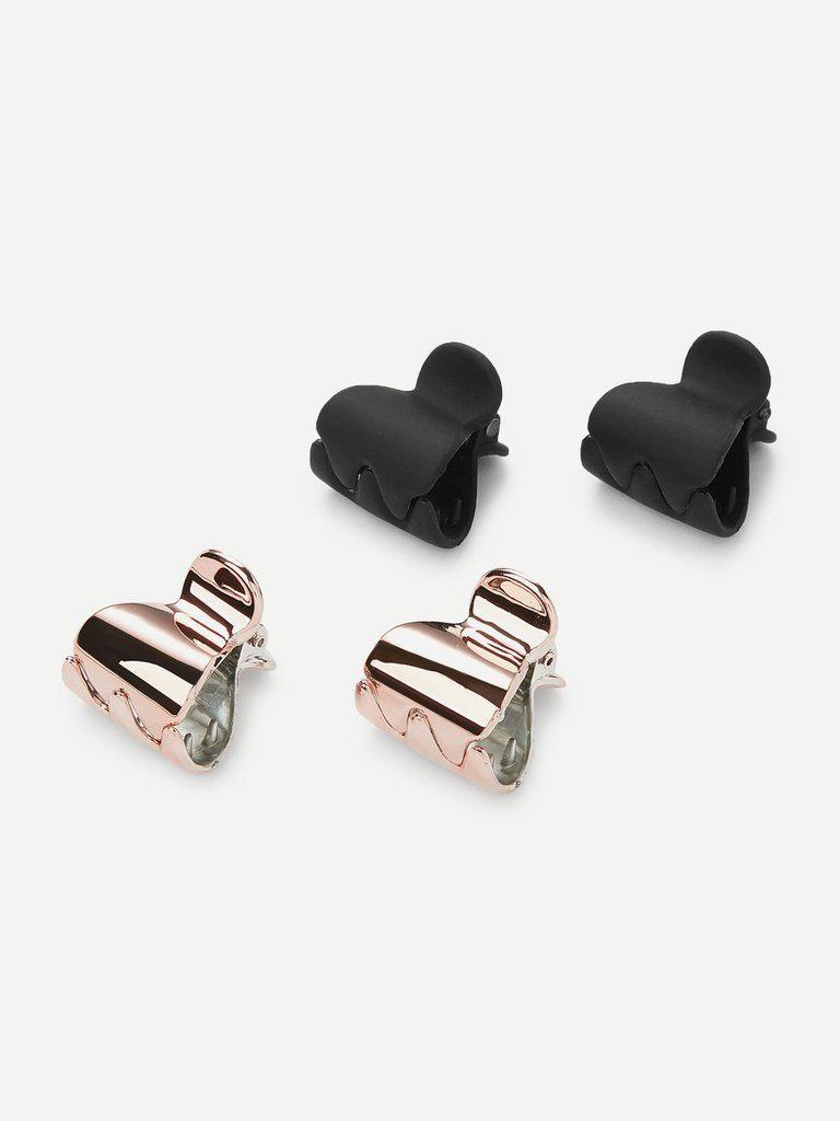Two Tone Hair Clip 2Pairs-hair-Des Mess