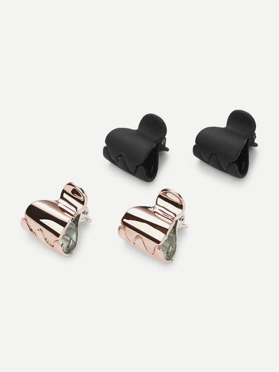 Two Tone Hair Clip 2Pairs-hair-Des Mess