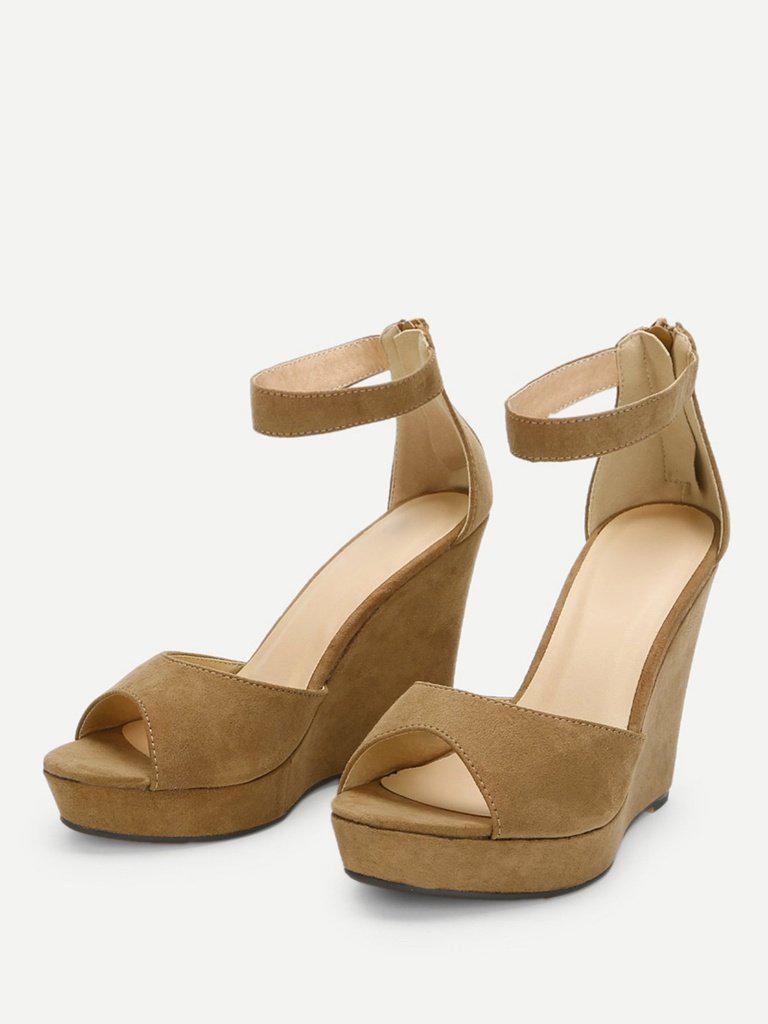 Two Part Wedge Sandals-shoes-Des Mess