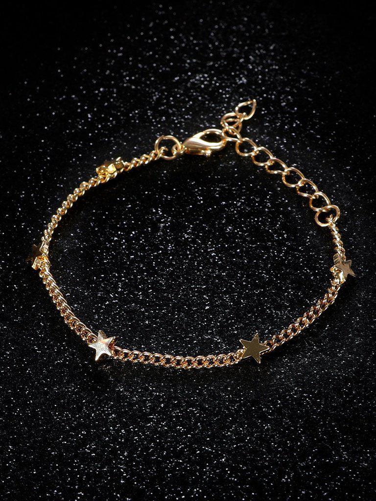 Star Charm Chain Bracelet--Des Mess