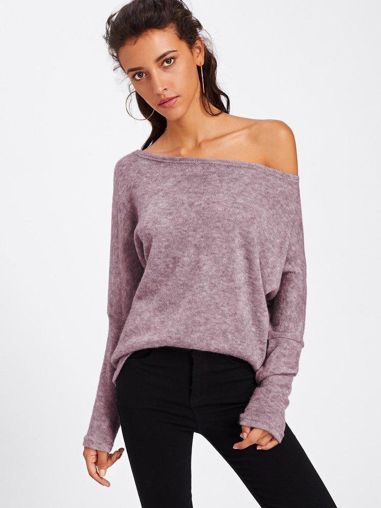Batwing Sleeve Sweater-outerwear-Des Mess