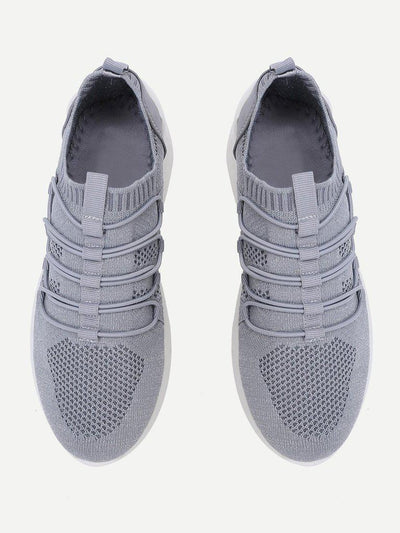 Knit Design Slip On Sneakers-shoes-Des Mess
