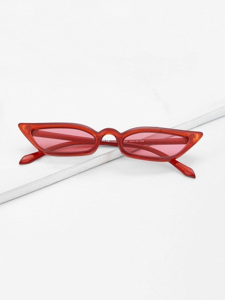 Cat Eye Mirror Lens Sunglasses-accessories-Des Mess
