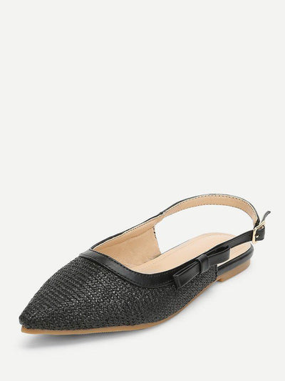 Pointed Toe Slingback Flats-shoes-Des Mess