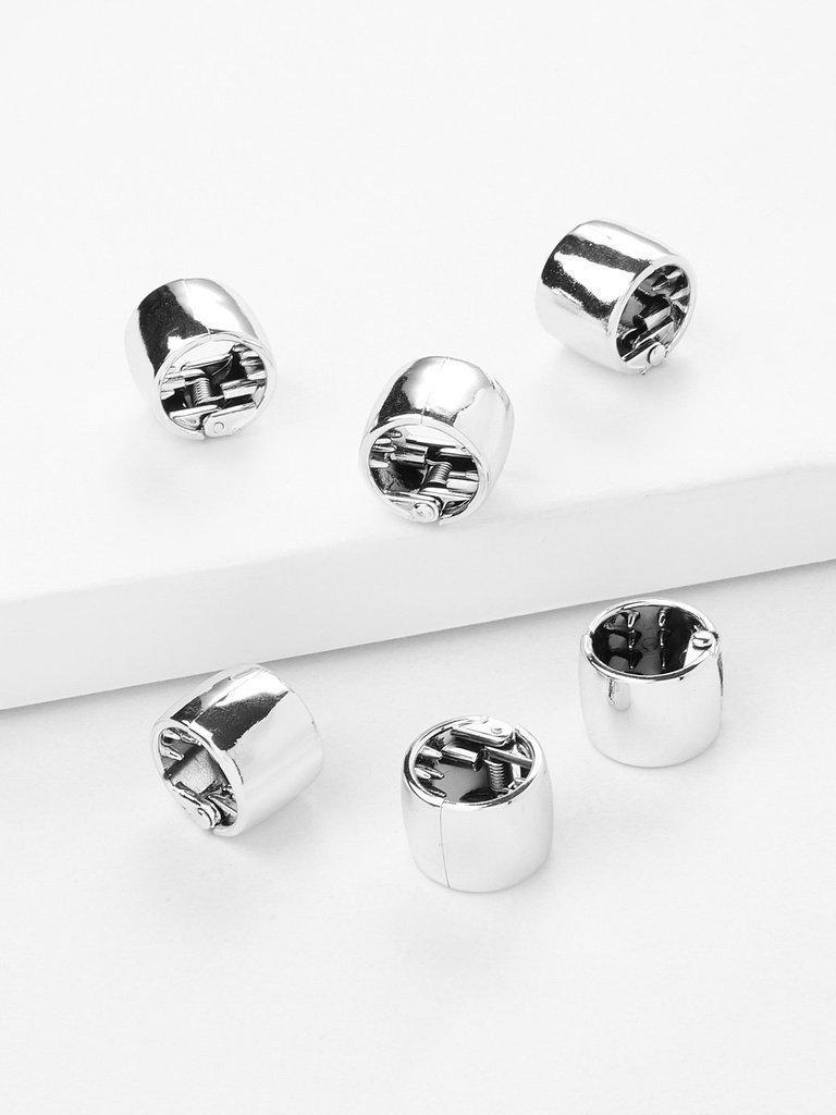 Metal Hair Clip Set 6Pcs-hair-Des Mess