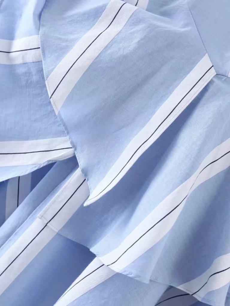 Bow Tie Waist Layered Ruffle Skirt-bottom-Des Mess