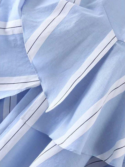 Bow Tie Waist Layered Ruffle Skirt-bottom-Des Mess