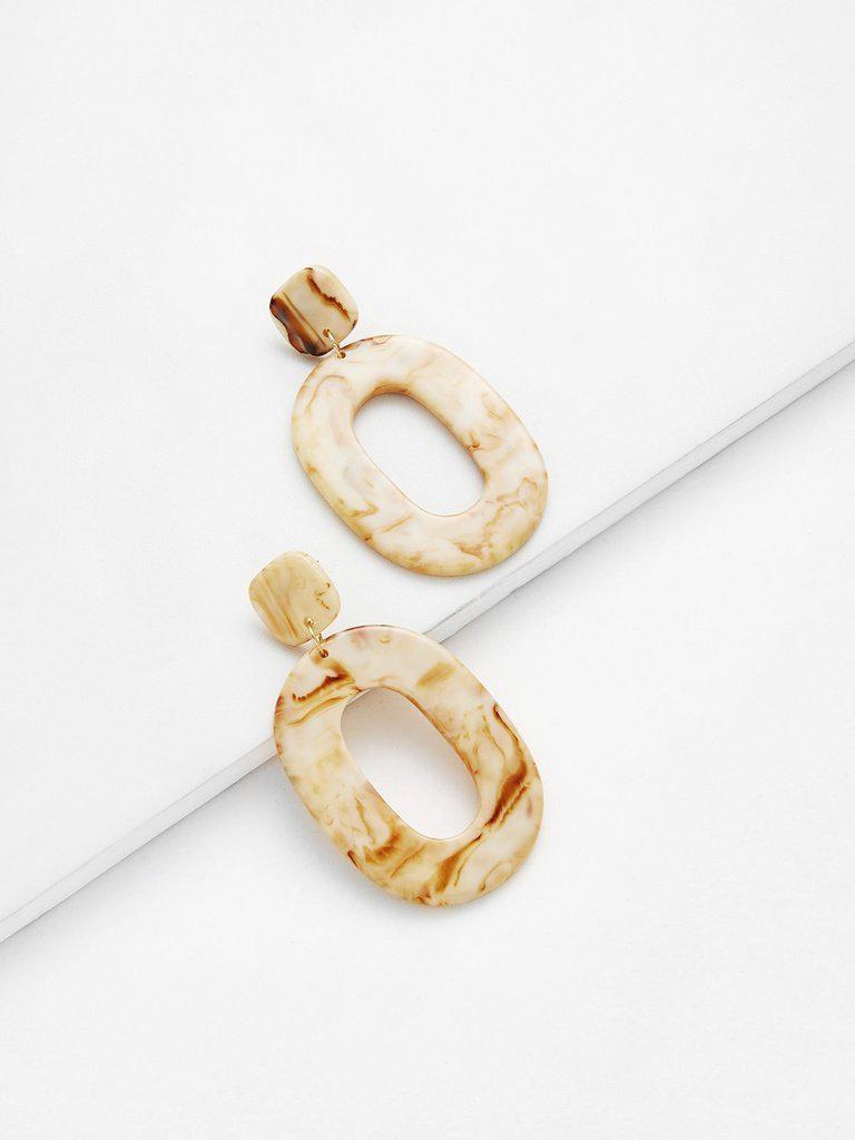 Ring Design Drop Earrings-jewelry-Des Mess