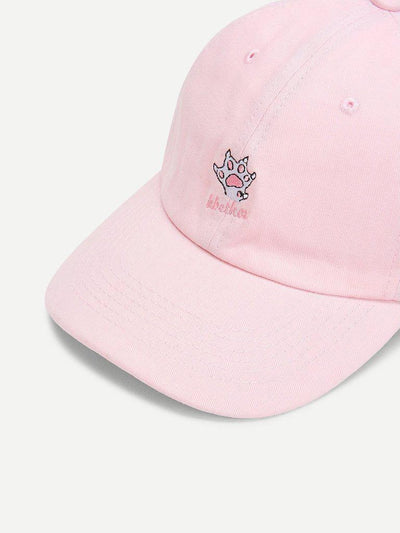 Embroidered Detail Baseball Cap-accessories-Des Mess