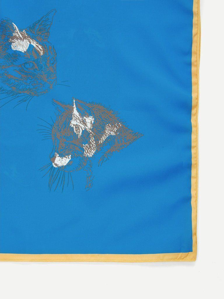 Cat Print Bandana Scarf-accessories-Des Mess