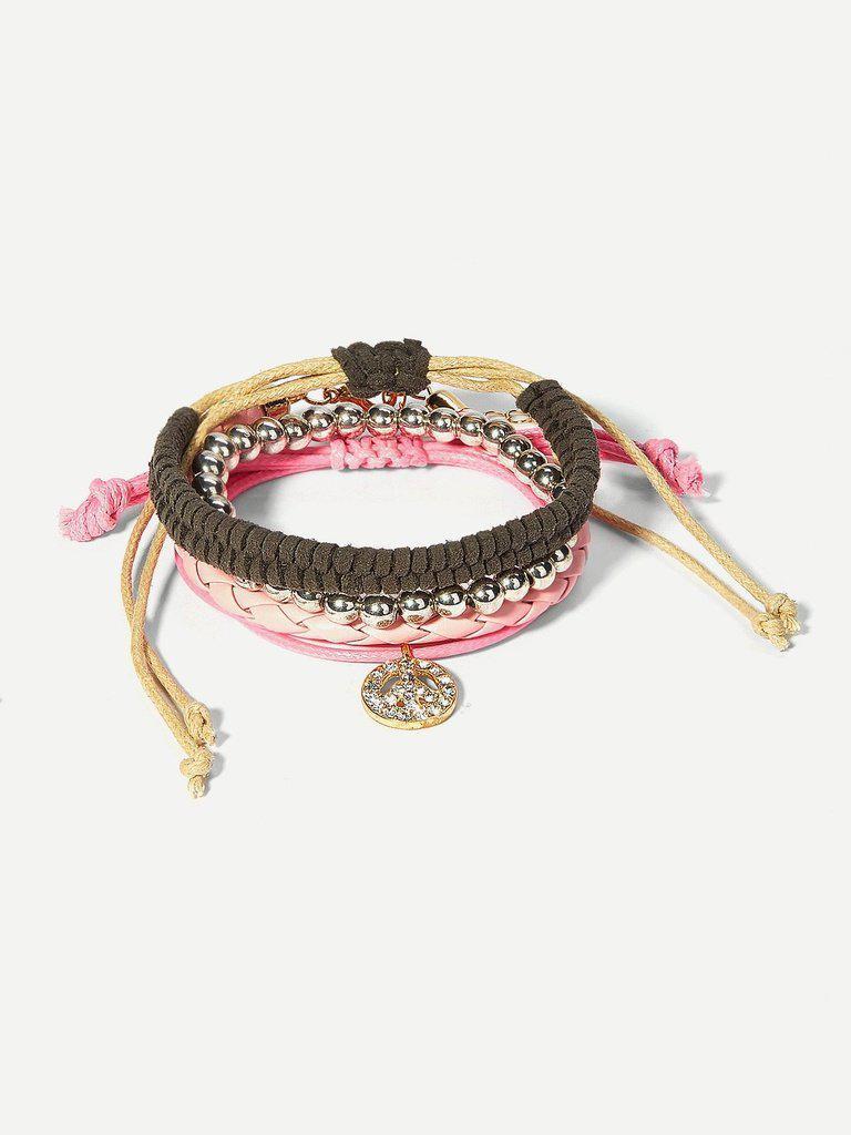 Color Block Design Layered Bracelet--Des Mess