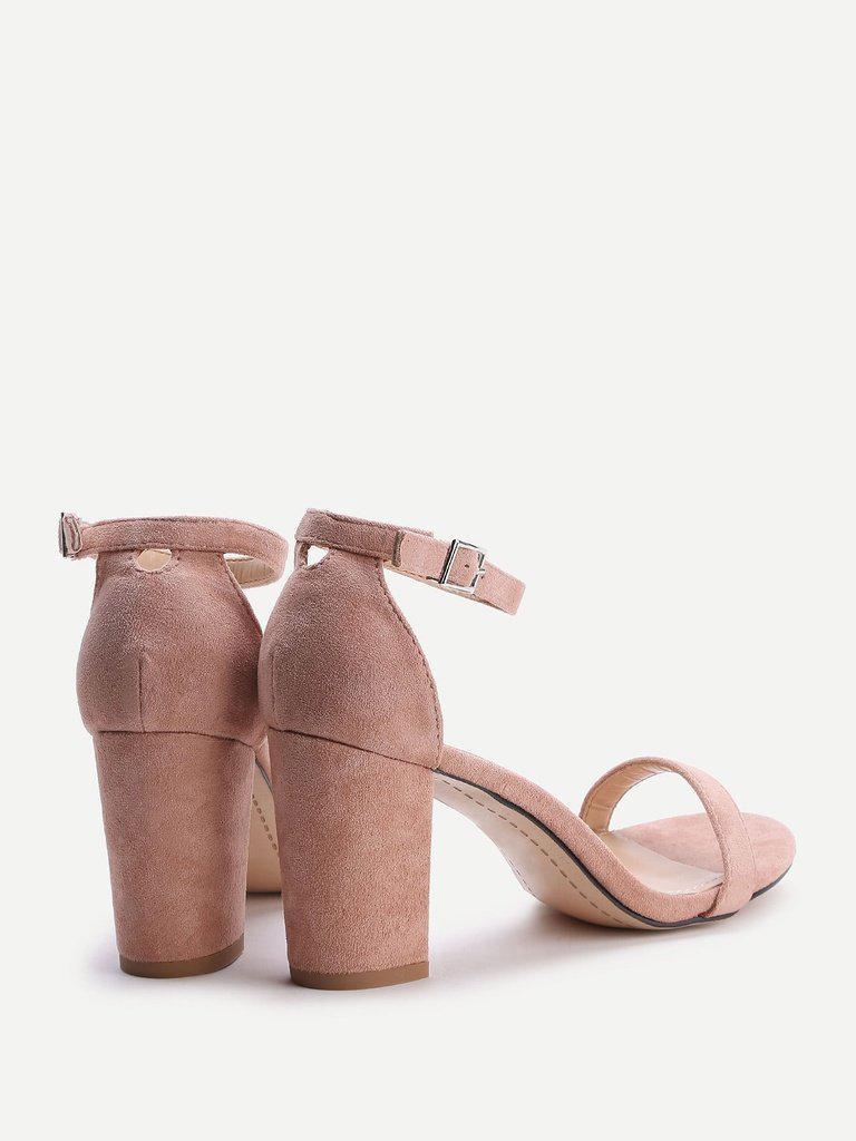 Two Part Block Heeled Sandals-shoes-Des Mess