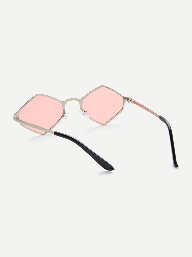 Metal Frame Tinted Lens Sunglasses-accessories-Des Mess