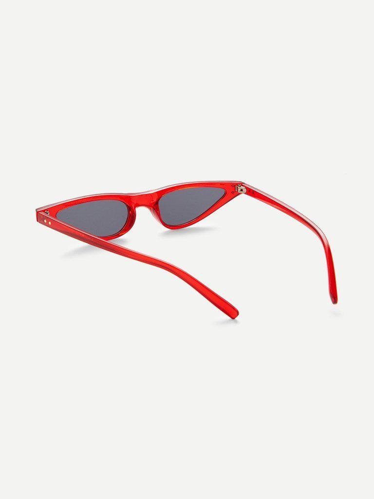 Cat Eye Flat Lens Sunglasses-accessories-Des Mess