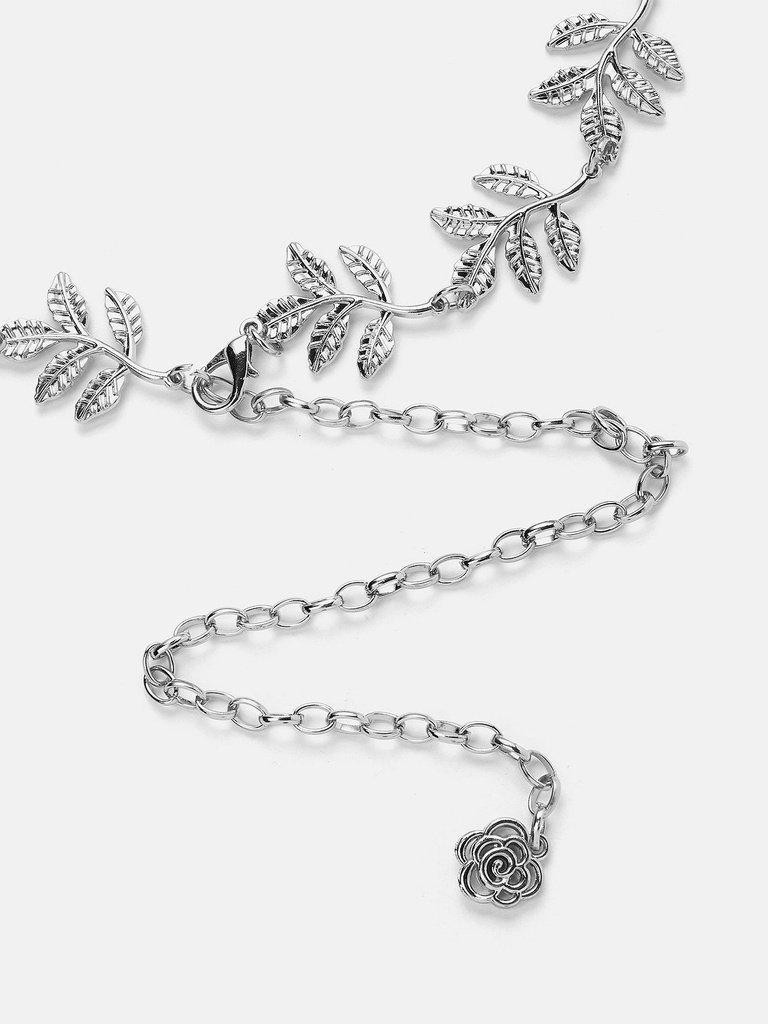 Leaf Detail Chain Belt-accessories-Des Mess