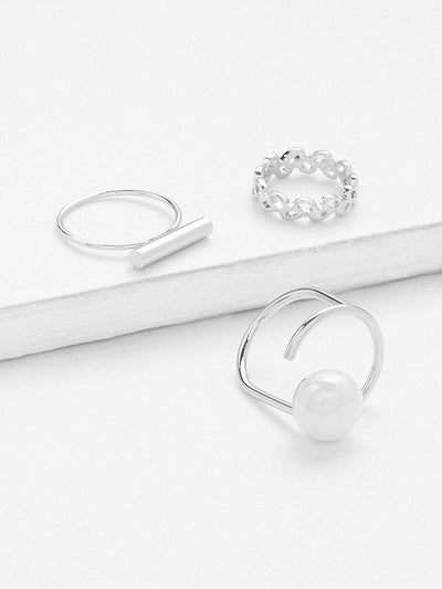 Bar Top Skinny Ring Pack 3pcs-jewelry-Des Mess