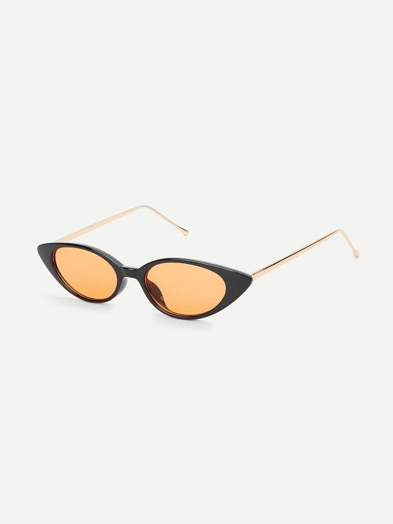 Cat Eye Metal Temple Sunglasses-accessories-Des Mess