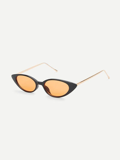 Cat Eye Metal Temple Sunglasses-accessories-Des Mess