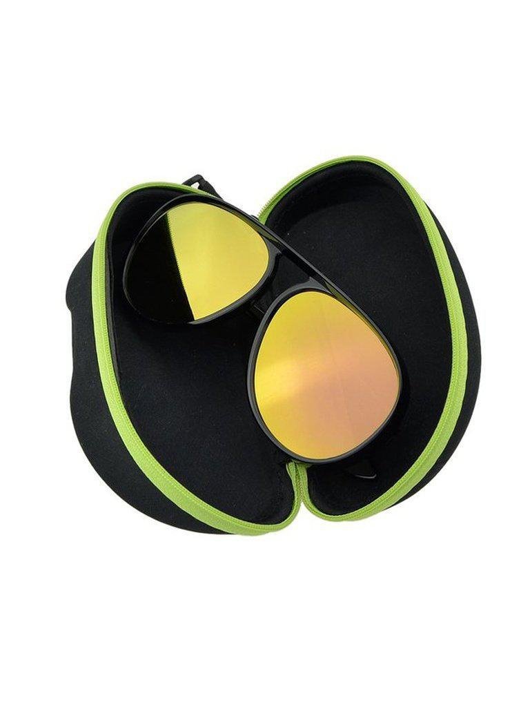 Gold Large Frame Thick Side Sunglasses-accessories-Des Mess