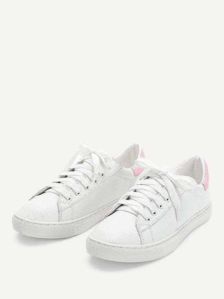 Lace Up Round Toe Sneakers-shoes-Des Mess