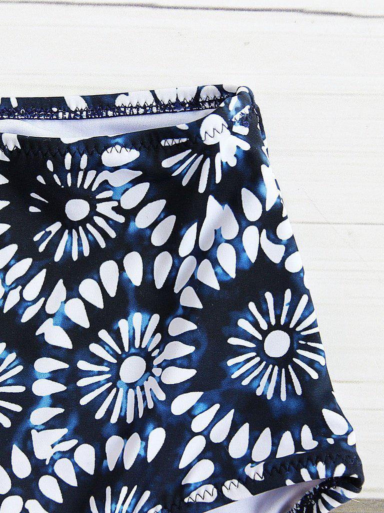 Calico Print Wrap High Waist Bikini Set--Des Mess