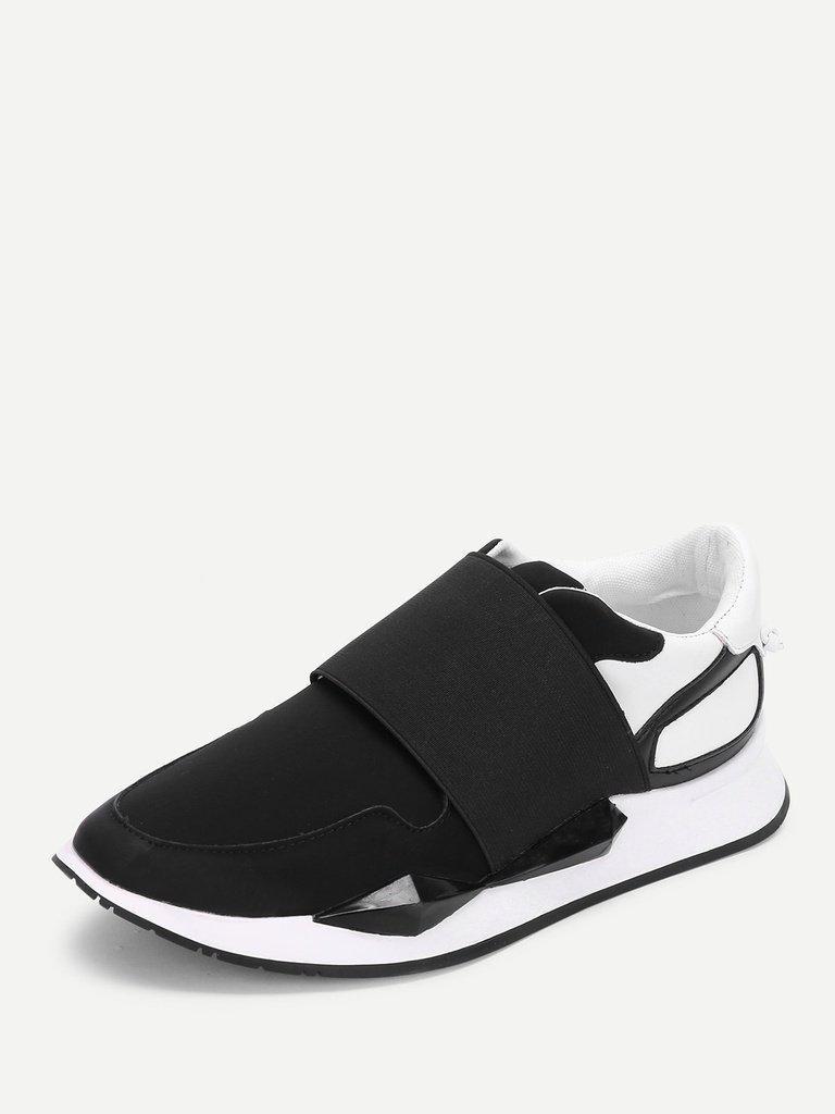 Two Tone Slip On Sneakers-shoes-Des Mess