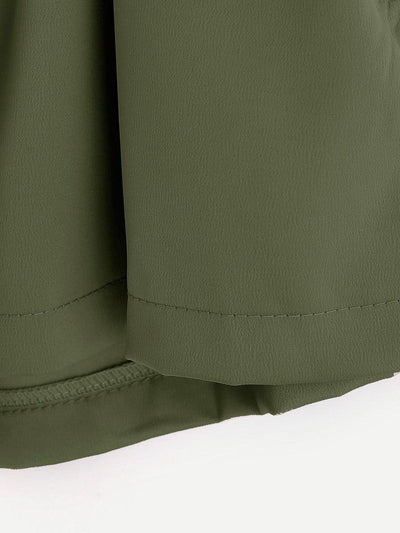 Frill Waist Self Tie Shorts-bottom-Des Mess