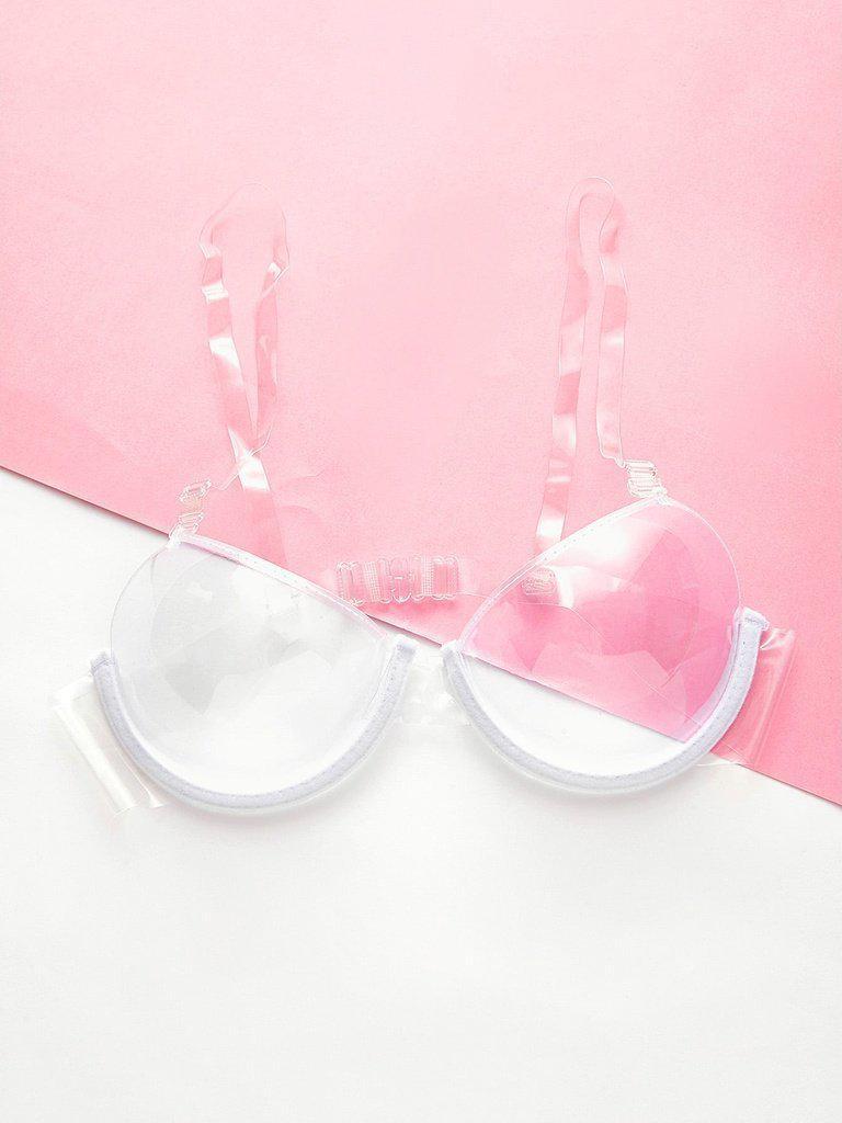 Adjustable Straps Clear Bra-lingerie-Des Mess