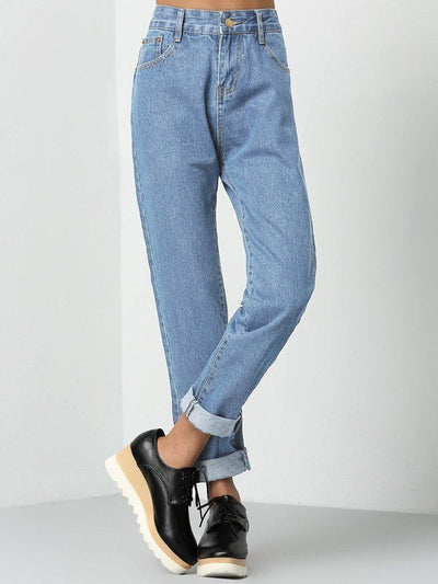 Rolled Up Mom Jeans-bottom-Des Mess