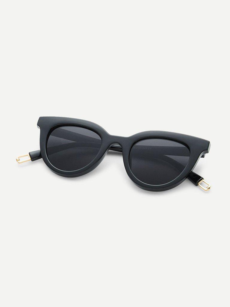 Flat Lens Cat Eye Sunglasses-accessories-Des Mess