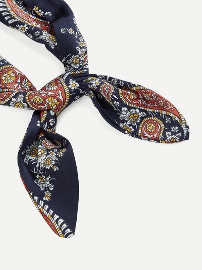 Paisley Print Twilly Scarf-accessories-Des Mess