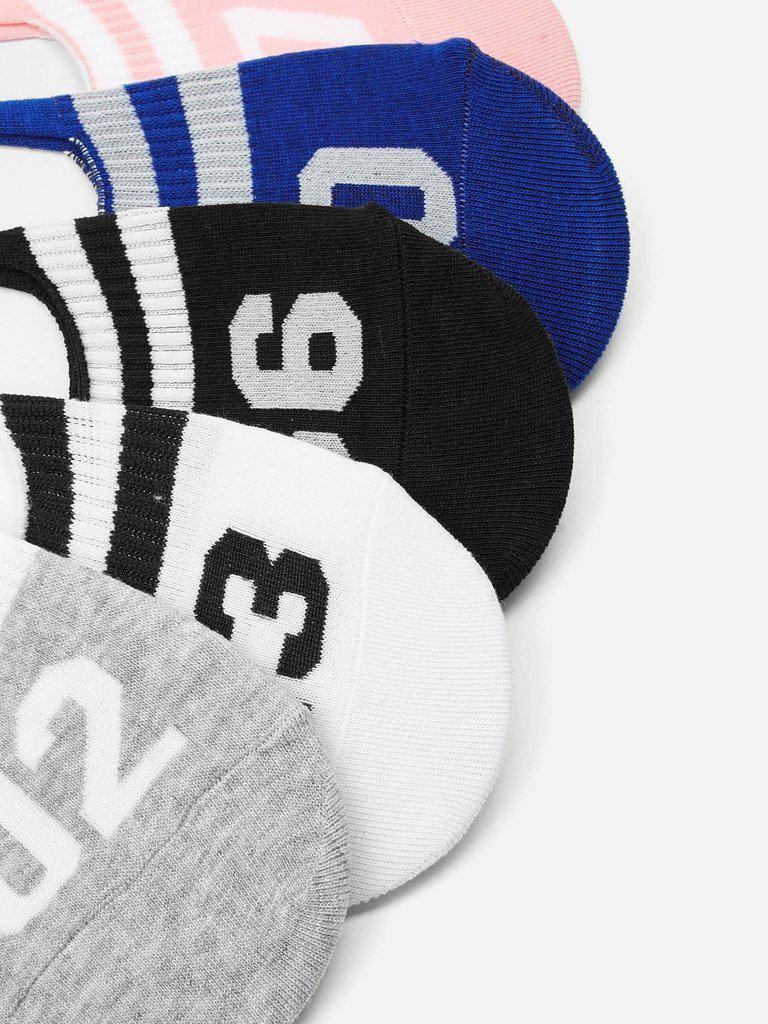 Figure Tape Invisible Socks 5pairs-accessories-Des Mess