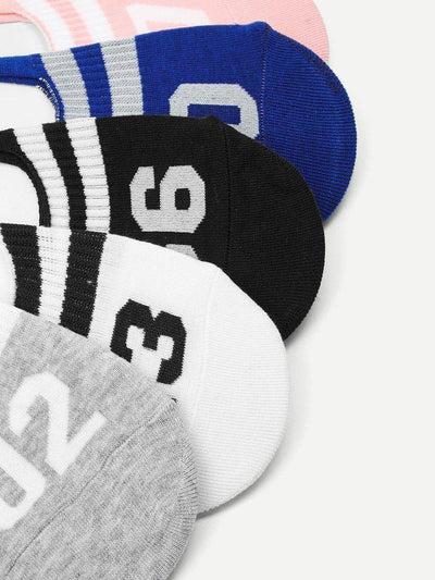 Figure Tape Invisible Socks 5pairs-accessories-Des Mess