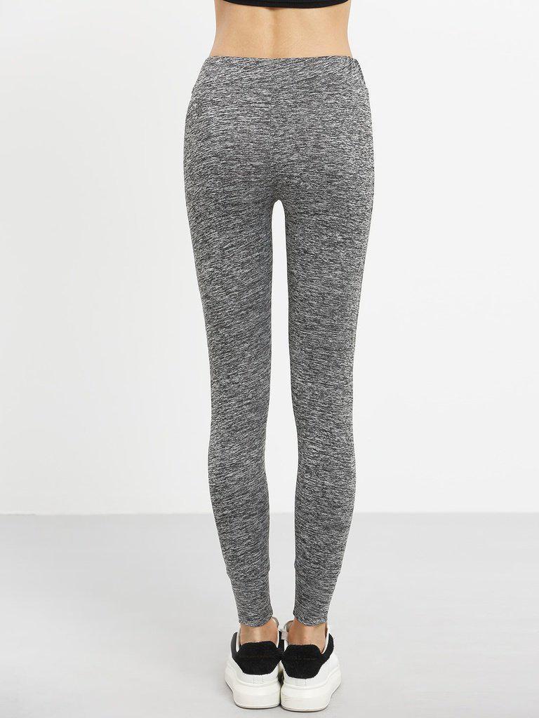 Dark Grey Tie Waist Sports Pants-sportswear-Des Mess