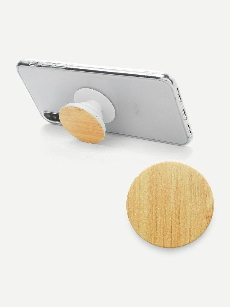 Wood Grain Gasbag Phone Holder-others-Des Mess