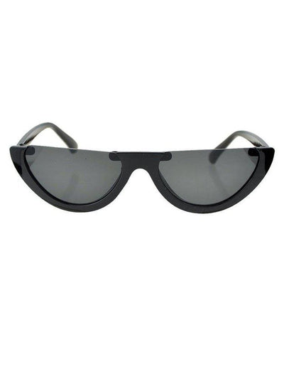 Blackgray Half-Frame Sunglasses-accessories-Des Mess