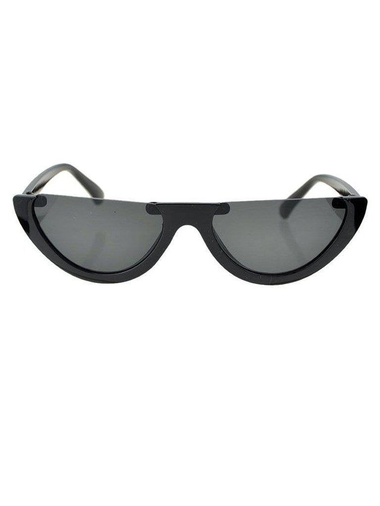 Blackgray Half-Frame Sunglasses-accessories-Des Mess