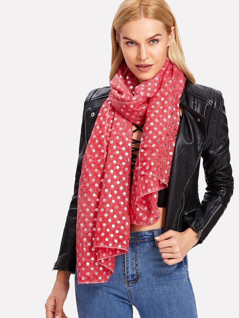Polka Dot Scarf-accessories-Des Mess
