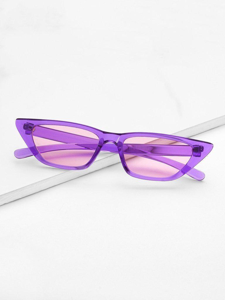 Cat Eye Mirror Lens Sunglasses-accessories-Des Mess