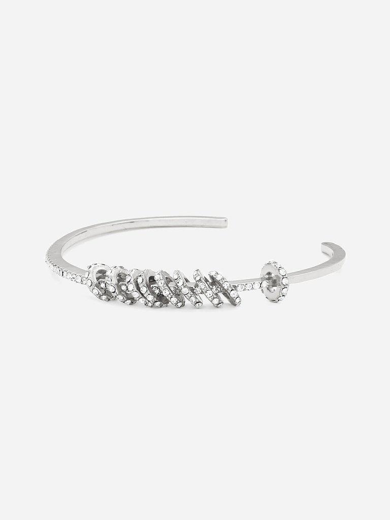 Mini Ring Decorated Cuff Bracelet--Des Mess