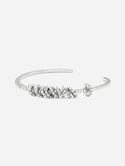 Mini Ring Decorated Cuff Bracelet--Des Mess