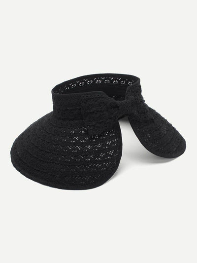 Crochet Visor Hat With Velcro-accessories-Des Mess