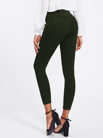 Skinny Ankle Pants-bottom-Des Mess
