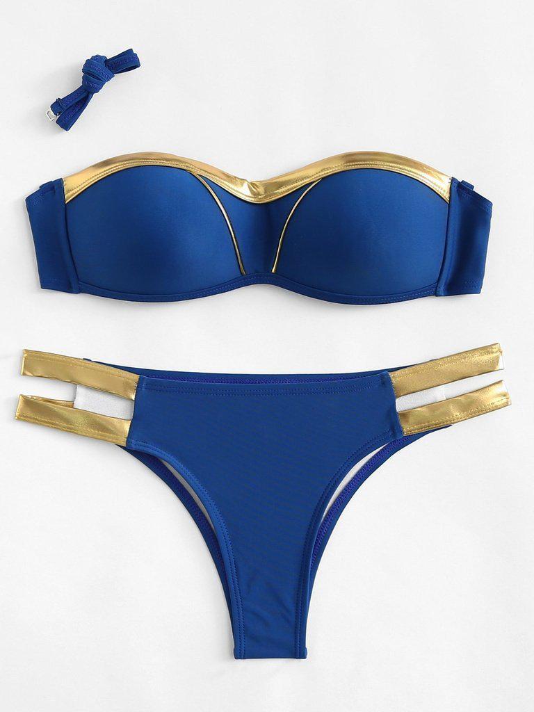 Ladder Cut Out Bikini Set-swimwear-Des Mess
