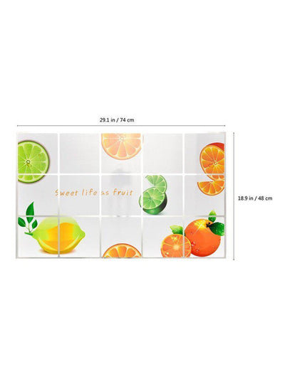 Orange Pattern Oil Proof Sticker-others-Des Mess