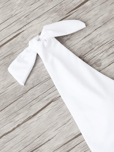 V Plunge Knot Swimsuit-swimwear-Des Mess