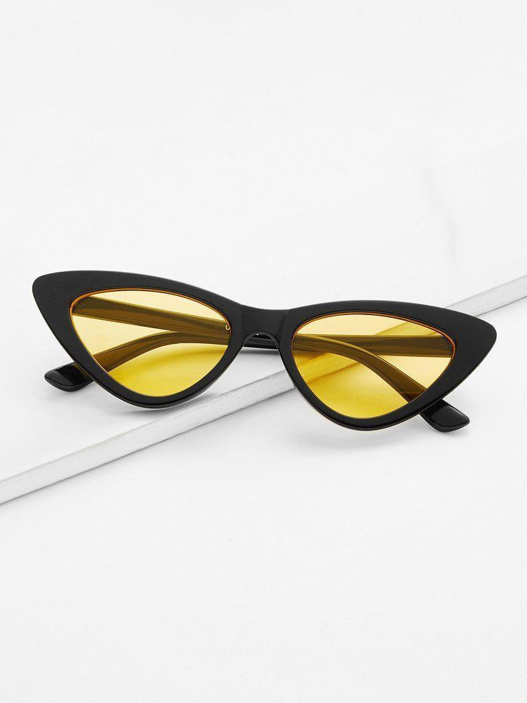 Tinted Lens Cat Eye Sunglasses-accessories-Des Mess